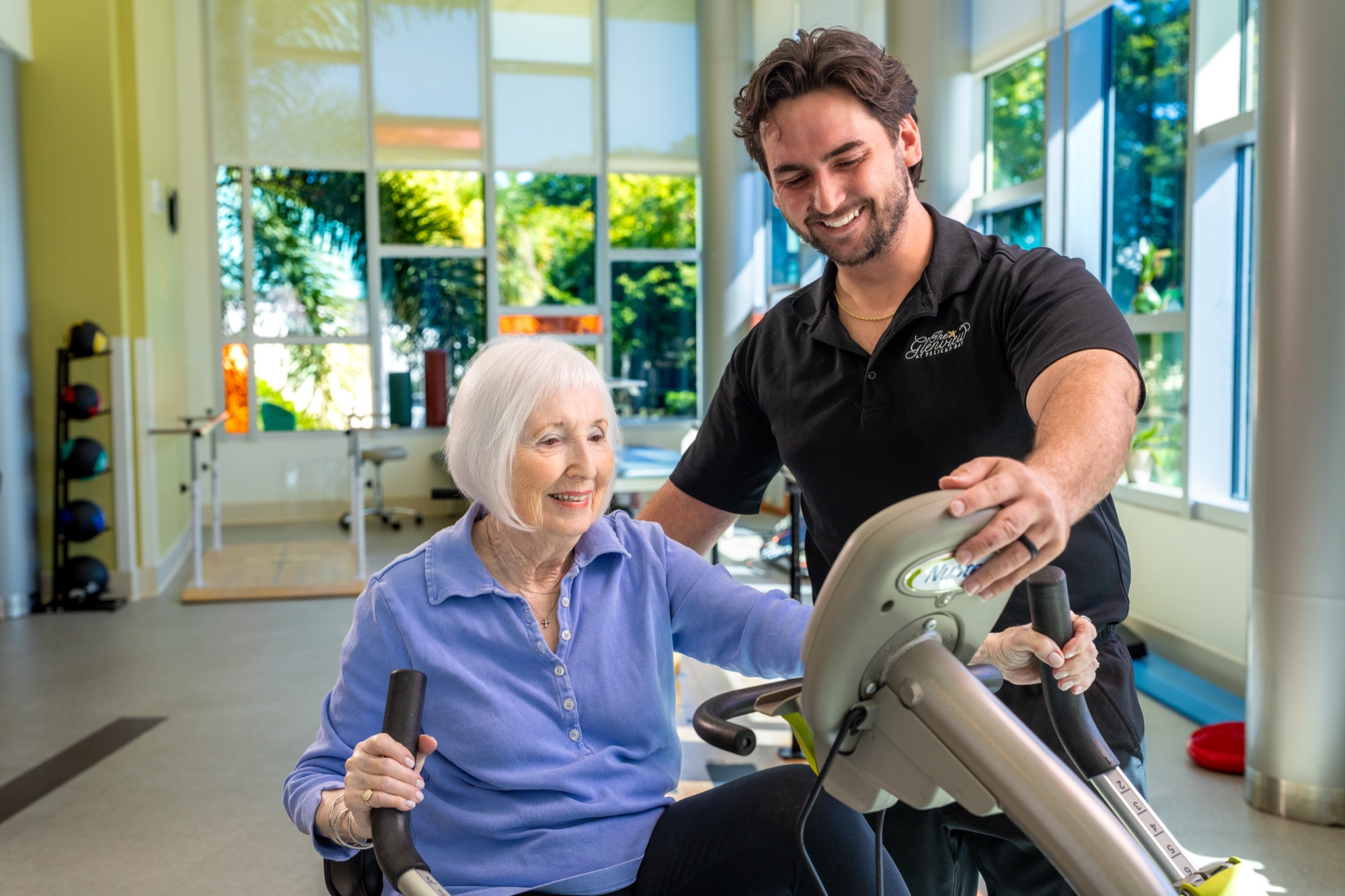 Residents outdoors at The Glenview at Pelican Bay