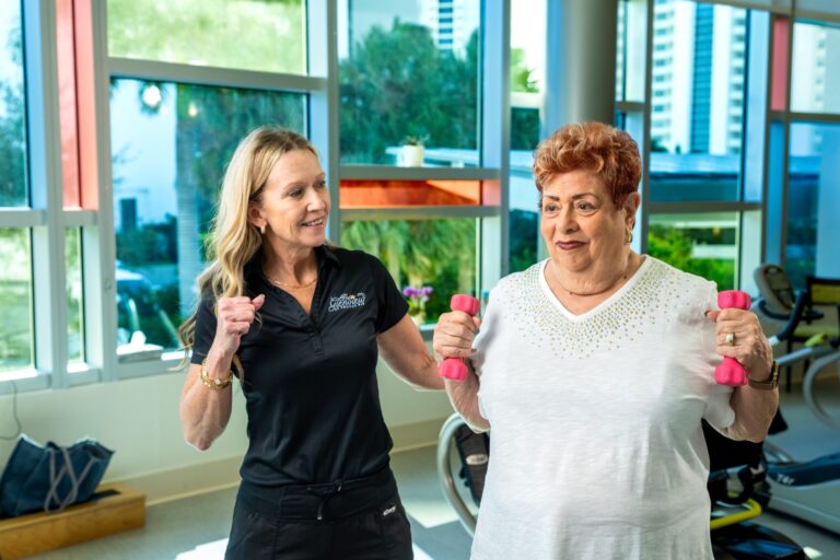 Residents socializing at The Glenview