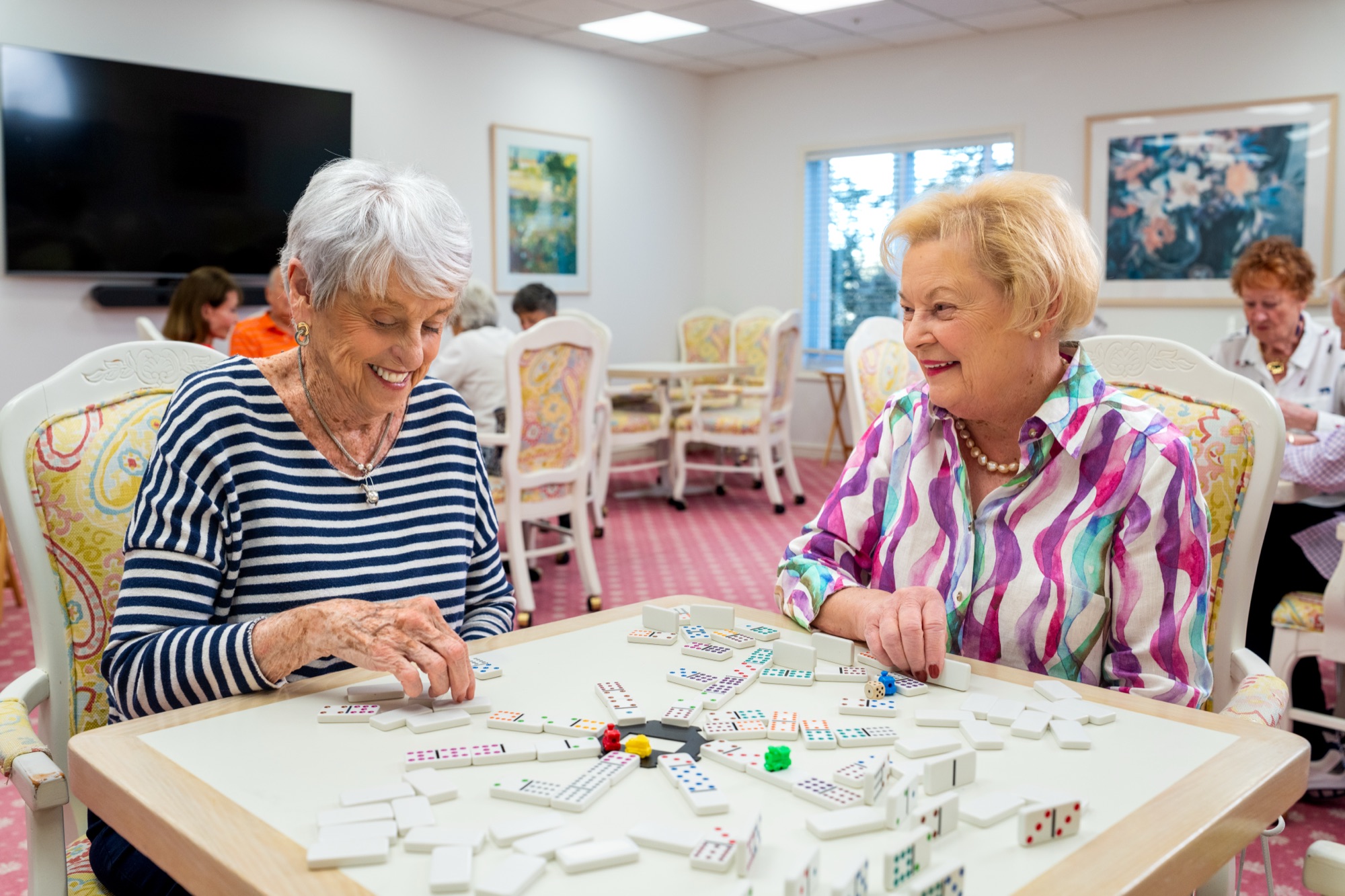 Resident friends posing at The Glenview