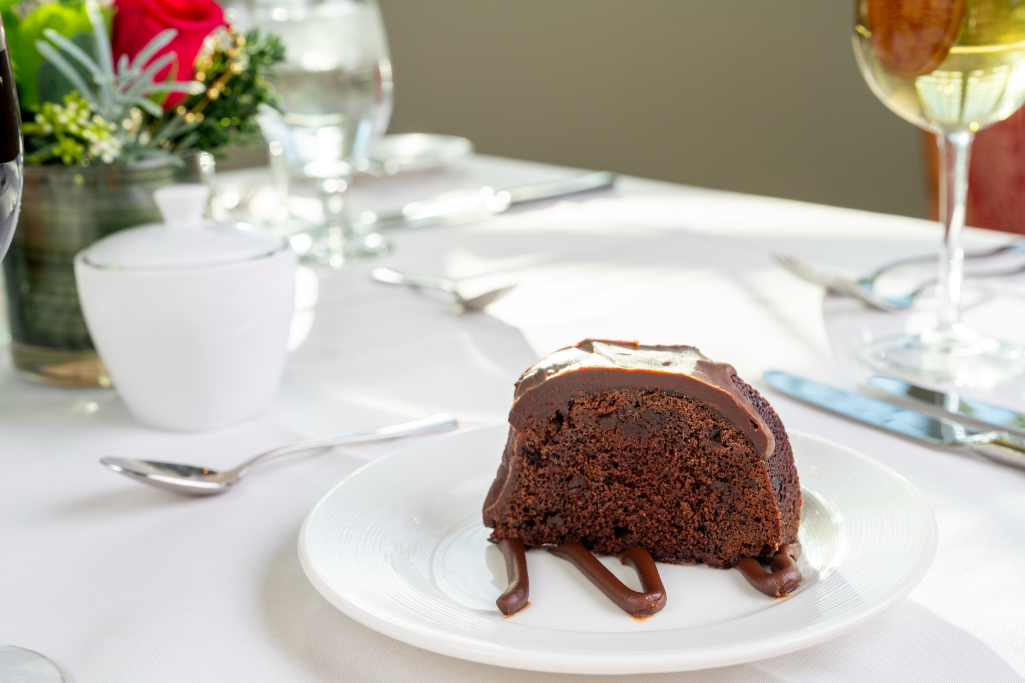 Gourmet dessert at The Glenview restaurant