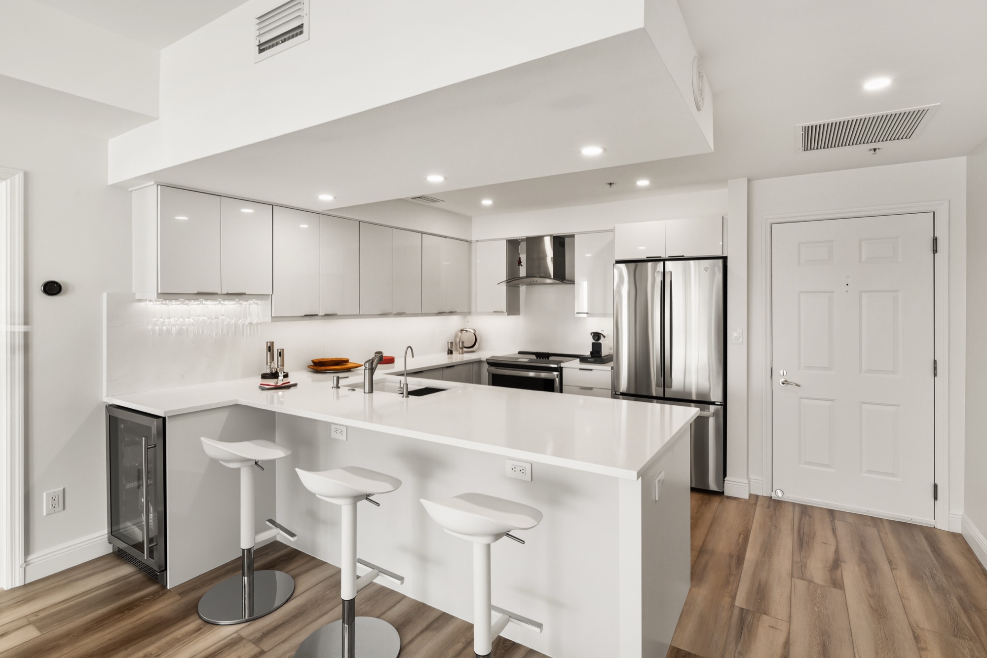 Spacious living area at The Glenview residence